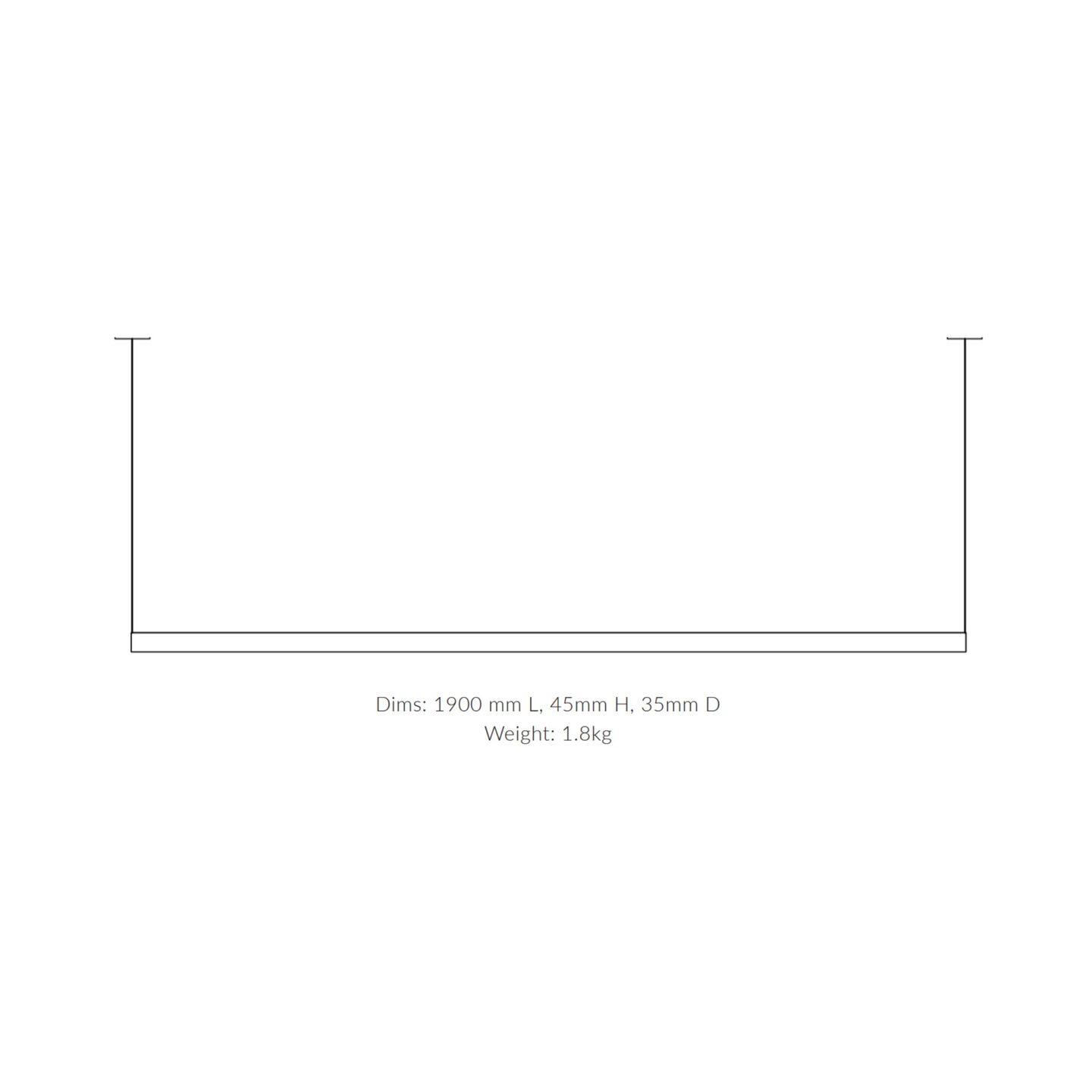 Margin Linear 190 Iron Grey